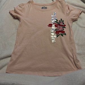 Juicy couture shirt kids girl size 14 light pink